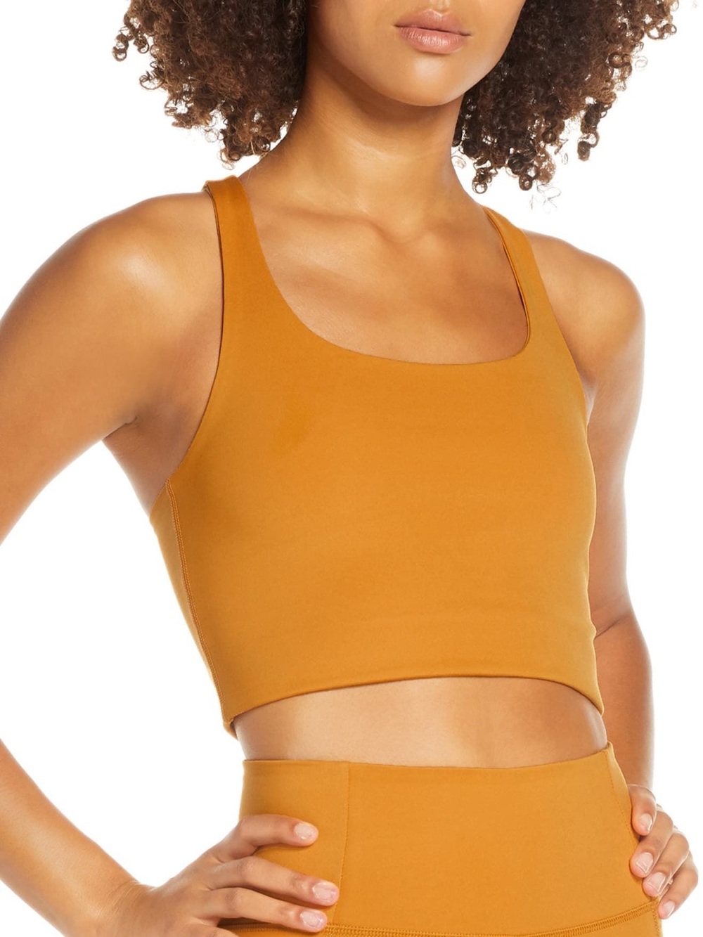 Girlfriend Collective Paloma bra in Ochre (discontinued color) -NWT